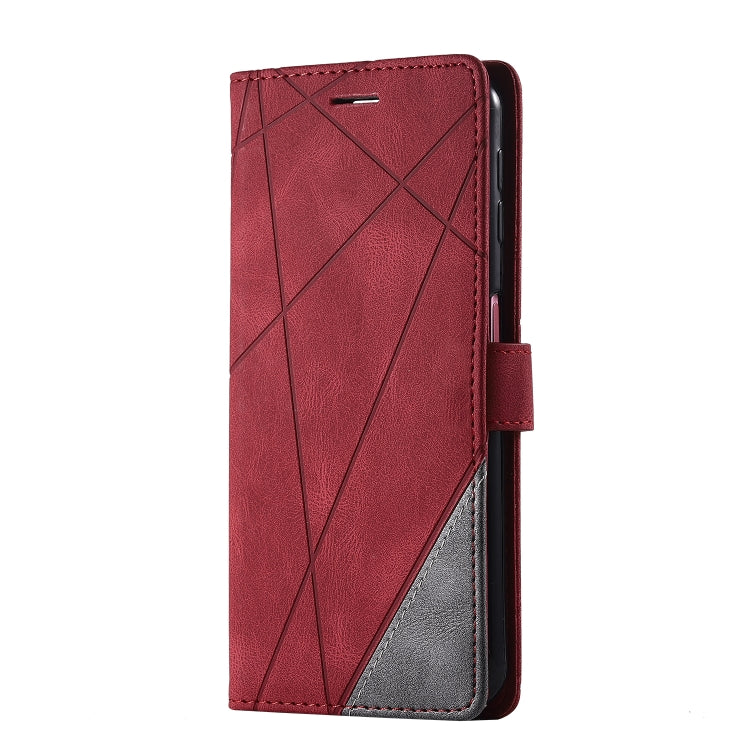 For Samsung Galaxy A7(2018) Skin Feel Splicing Horizontal Flip Leather Case with Holder & Card Slots & Wallet & Photo Frame