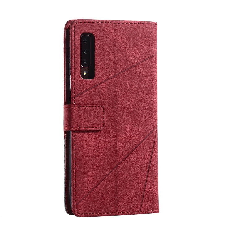 For Samsung Galaxy A7(2018) Skin Feel Splicing Horizontal Flip Leather Case with Holder & Card Slots & Wallet & Photo Frame