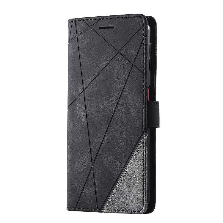 For Samsung Galaxy A7(2018) Skin Feel Splicing Horizontal Flip Leather Case with Holder & Card Slots & Wallet & Photo Frame