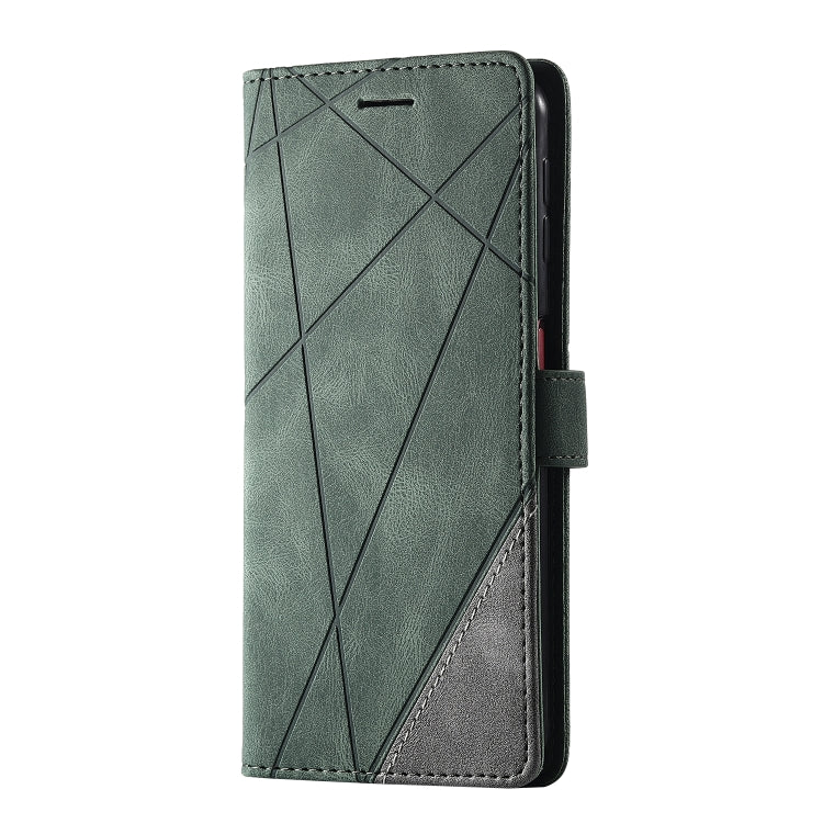 For Samsung Galaxy A7(2018) Skin Feel Splicing Horizontal Flip Leather Case with Holder & Card Slots & Wallet & Photo Frame