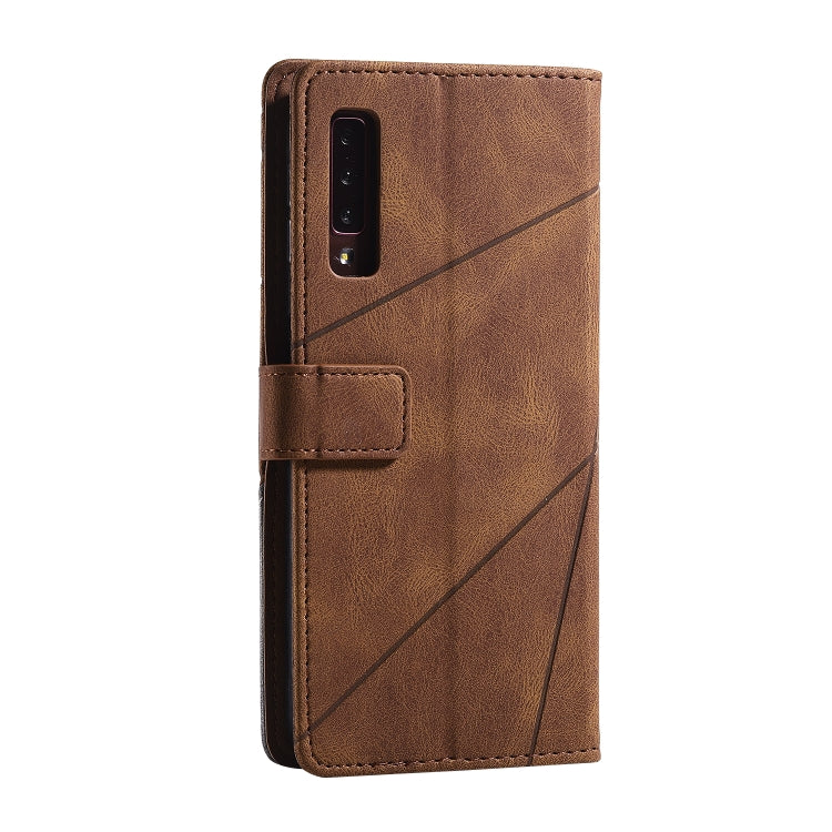 For Samsung Galaxy A7(2018) Skin Feel Splicing Horizontal Flip Leather Case with Holder & Card Slots & Wallet & Photo Frame