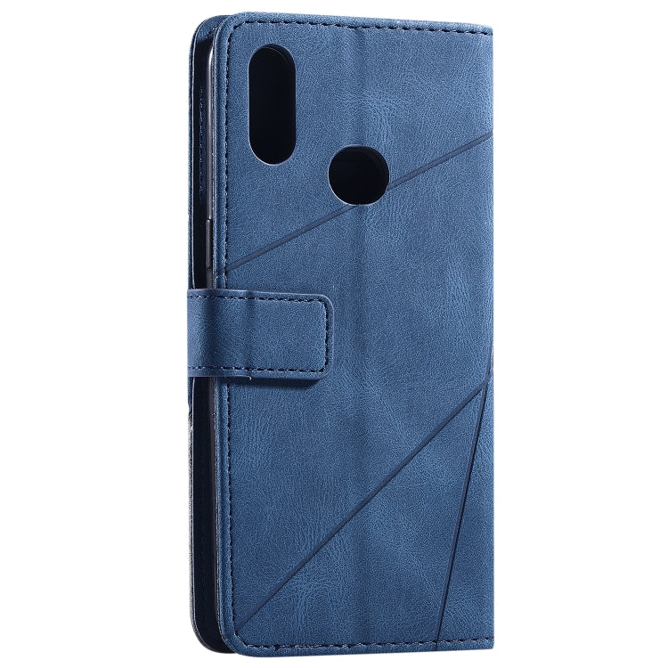 For Samsung Galaxy A10s Skin Feel Splicing Horizontal Flip Leather Case with Holder & Card Slots & Wallet & Photo Frame