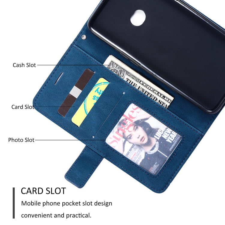 For Samsung Galaxy A10s Skin Feel Splicing Horizontal Flip Leather Case with Holder & Card Slots & Wallet & Photo Frame