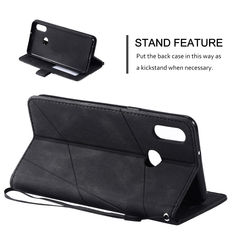 For Samsung Galaxy A10s Skin Feel Splicing Horizontal Flip Leather Case with Holder & Card Slots & Wallet & Photo Frame