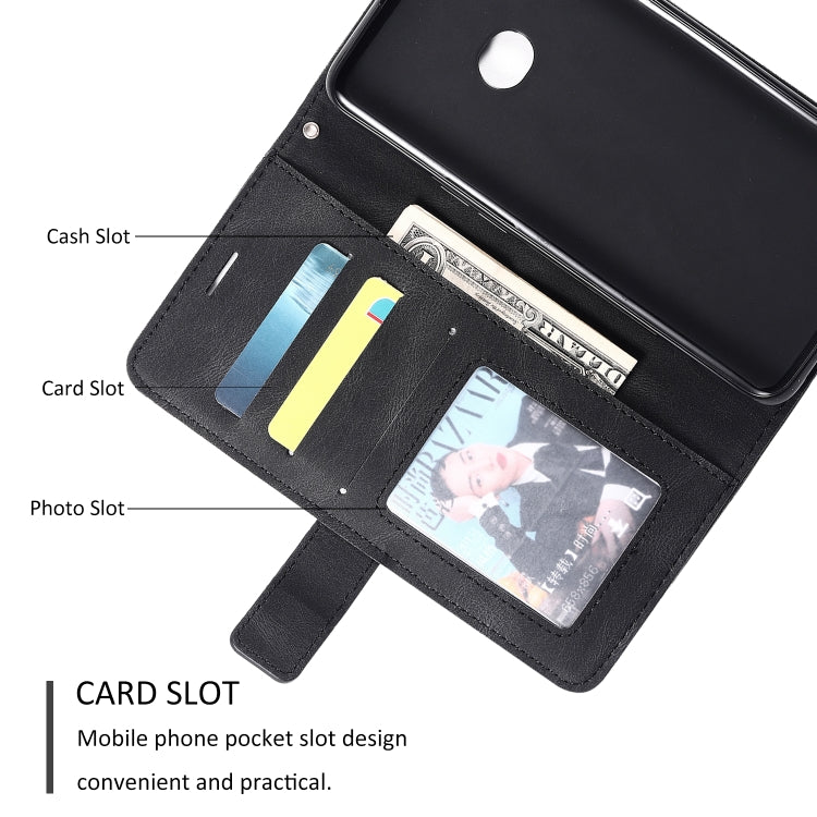 For Samsung Galaxy A10s Skin Feel Splicing Horizontal Flip Leather Case with Holder & Card Slots & Wallet & Photo Frame