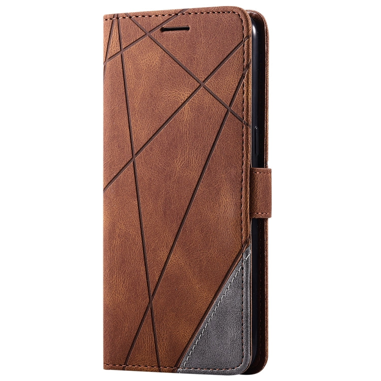 For Samsung Galaxy A10s Skin Feel Splicing Horizontal Flip Leather Case with Holder & Card Slots & Wallet & Photo Frame