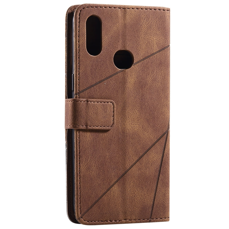 For Samsung Galaxy A10s Skin Feel Splicing Horizontal Flip Leather Case with Holder & Card Slots & Wallet & Photo Frame