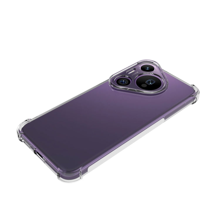 For Huawei Pura 70 Pro / 70 Pro+ Shockproof Non-slip Thickening TPU Phone Case - Transparent