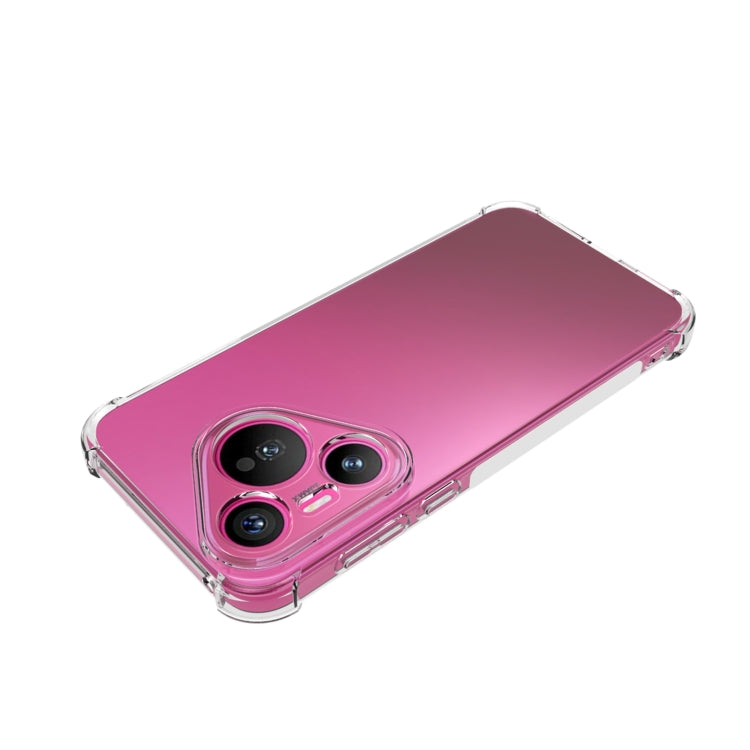 For Huawei Pura 70 Shockproof Non-slip Thickening TPU Phone Case - Transparent