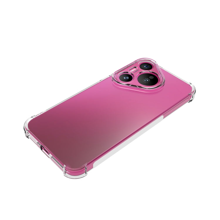 For Huawei Pura 70 Shockproof Non-slip Thickening TPU Phone Case - Transparent