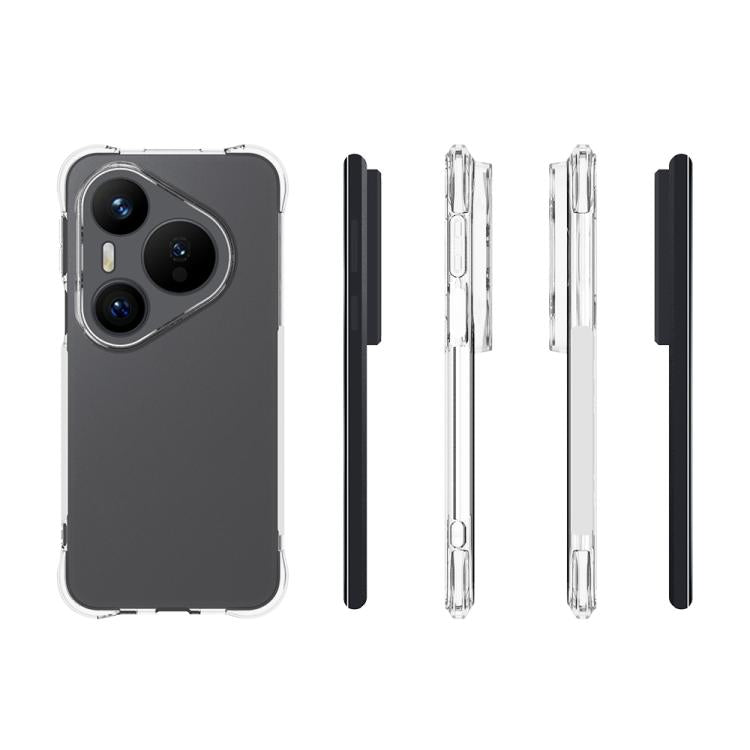 For Huawei Pura 80 Pro 5G Shockproof Non-slip Thickening TPU Phone Case - Transparent