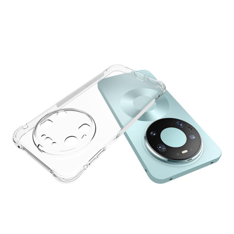 For Huawei Mate 80 Pro Max Shockproof Non-slip Thickening TPU Phone Case - Transparent