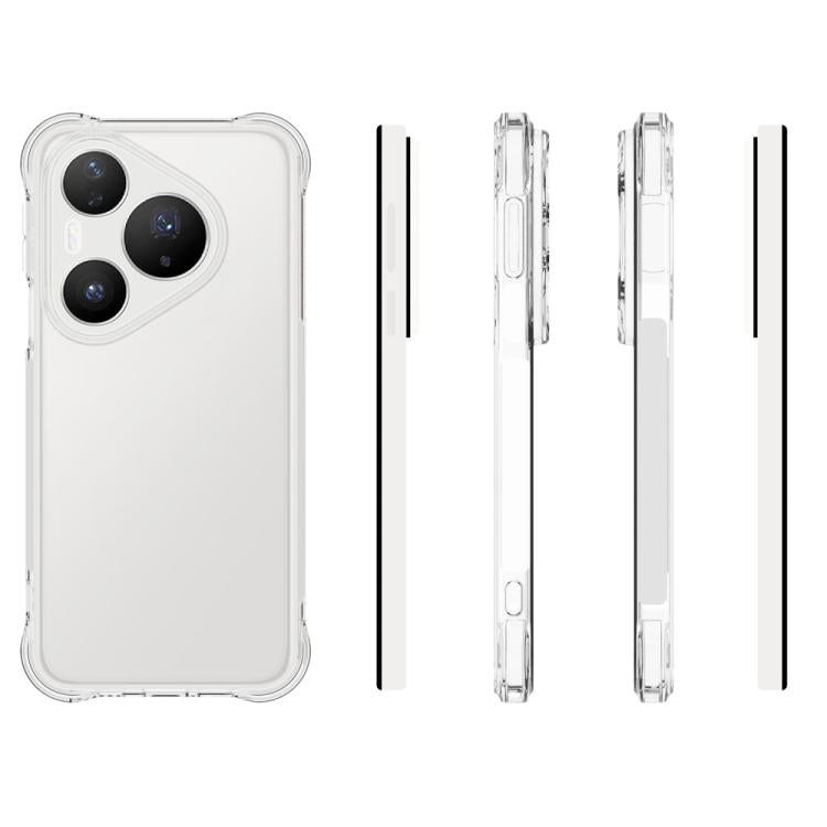 For Huawei Pura 90 Pro Shockproof Non-slip Thickening TPU Phone Case - Transparent