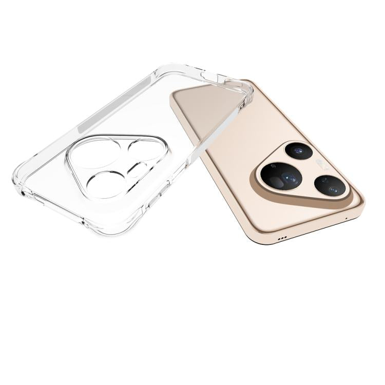 For Huawei Pura 90 Pro Max / Pura 90 Ultra Shockproof Non-slip Thickening TPU Phone Case - Transparent