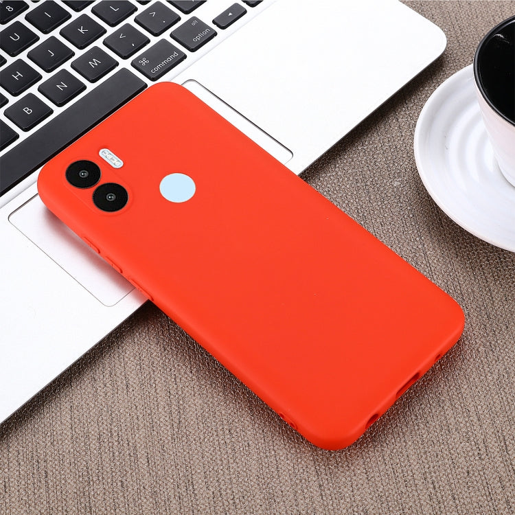 For Xiaomi Poco C51 Pure Color Liquid Silicone Shockproof Phone Case