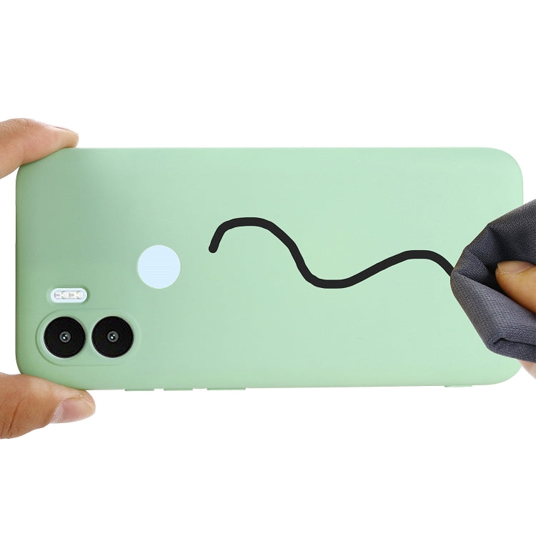 For Xiaomi Poco C51 Pure Color Liquid Silicone Shockproof Phone Case