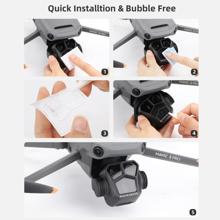 For DJI Mavic 3 Pro STARTRC 2 Sets HD Explosion-proof Tempered Glass Film