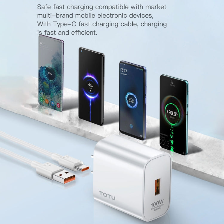 TOTU W123 100W USB Port Travel Charger, Specification: