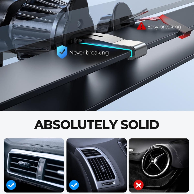 JOYROOM JR-ZS341 Car Air Vent 15W Magnetic Suction Wireless Charging Bracket(Silver)