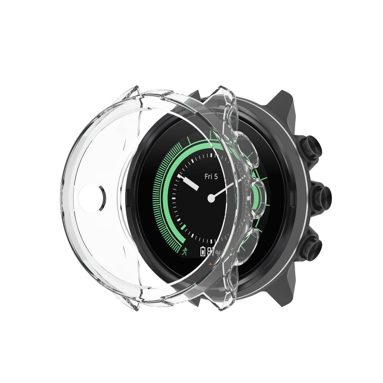 For Suunto 9 Transparent TPU Silicone Watch Case