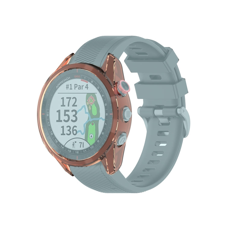 For Garmin Approach S62 Transparent TPU Silicone Watch Case