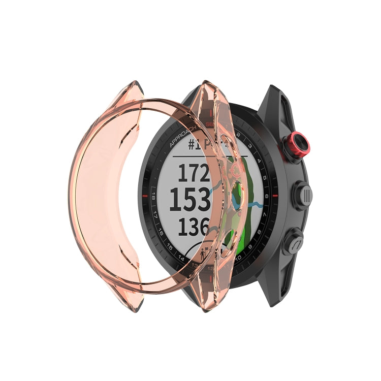 For Garmin Approach S62 Transparent TPU Silicone Watch Case