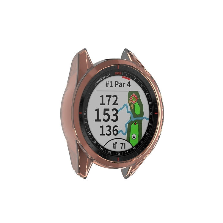 For Garmin Approach S62 Transparent TPU Silicone Watch Case