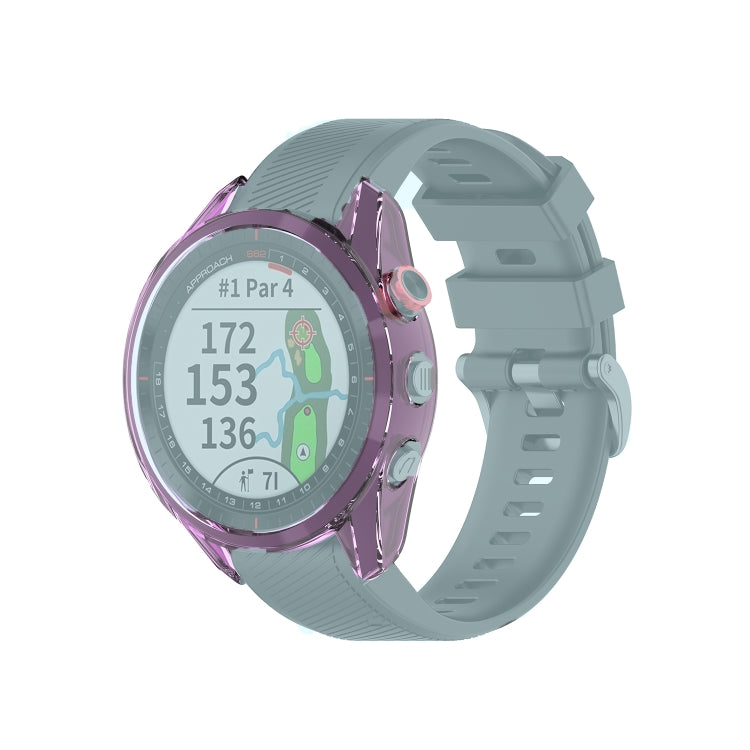 For Garmin Approach S62 Transparent TPU Silicone Watch Case