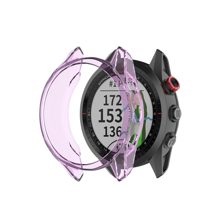 For Garmin Approach S62 Transparent TPU Silicone Watch Case