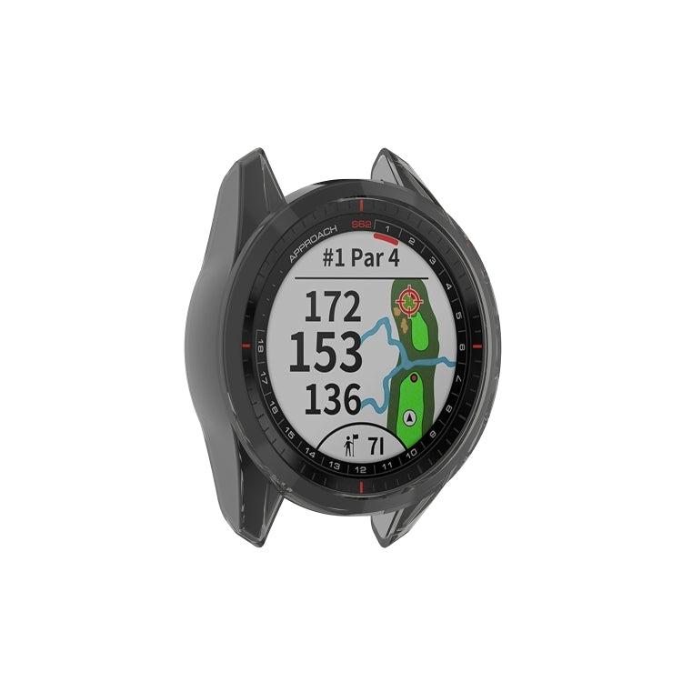 For Garmin Approach S62 Transparent TPU Silicone Watch Case
