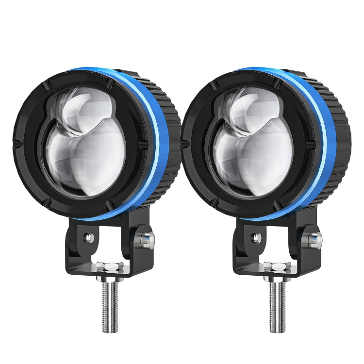 M8 1 Pair Motorcycle Two-color Spotlight(Black)
