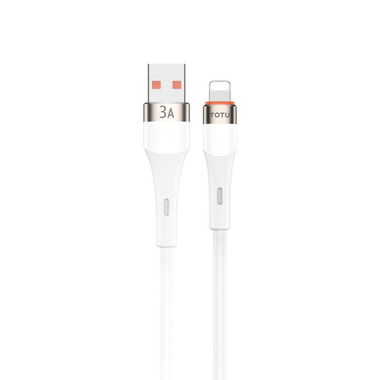 TOTU CB-2 Series USB to 8 Pin Aluminum Alloy Skin Feel Data Cable, Length: