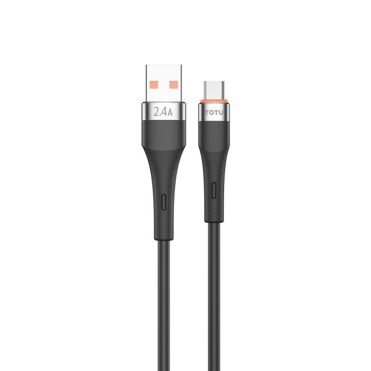 TOTU CB-2 Series USB to Micro USB Aluminum Alloy Skin Feel Data Cable, Length: