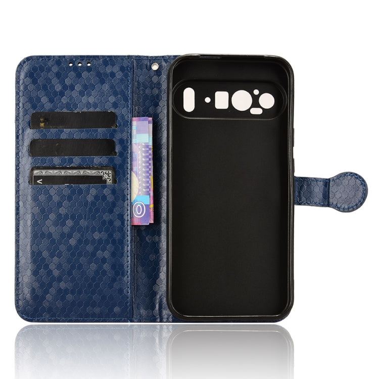 For Google Pixel 9 Pro XL Honeycomb Dot Texture Leather Phone Case