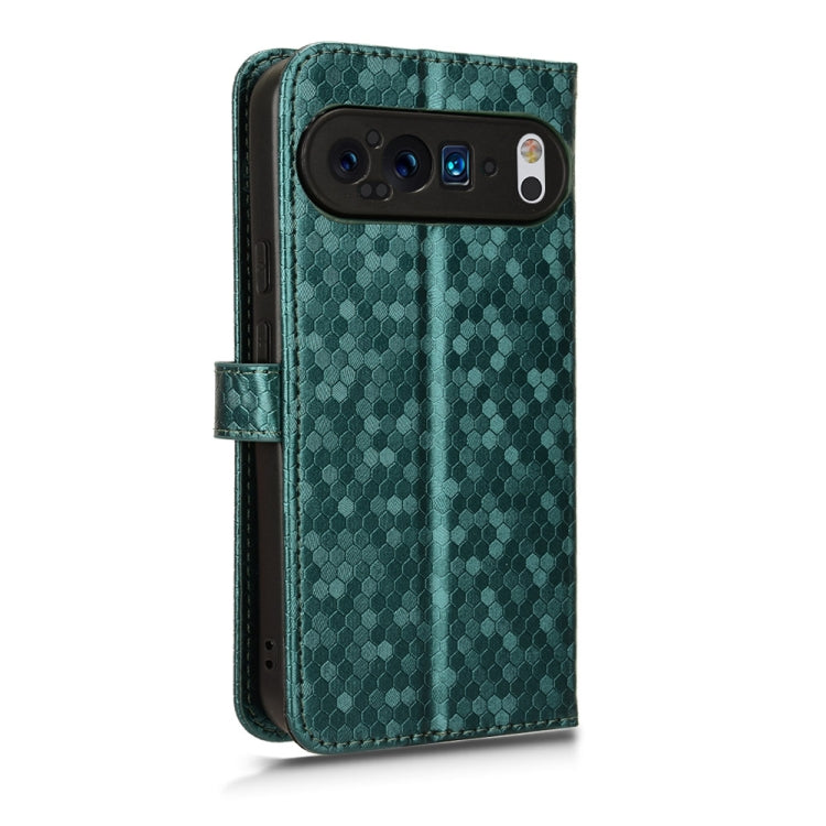 For Google Pixel 9 Pro XL Honeycomb Dot Texture Leather Phone Case