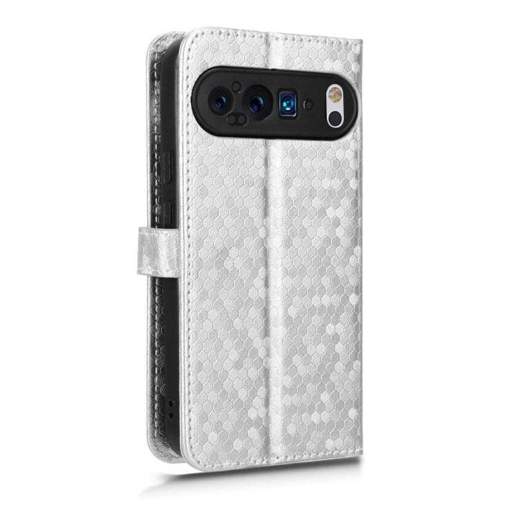 For Google Pixel 9 Pro XL Honeycomb Dot Texture Leather Phone Case