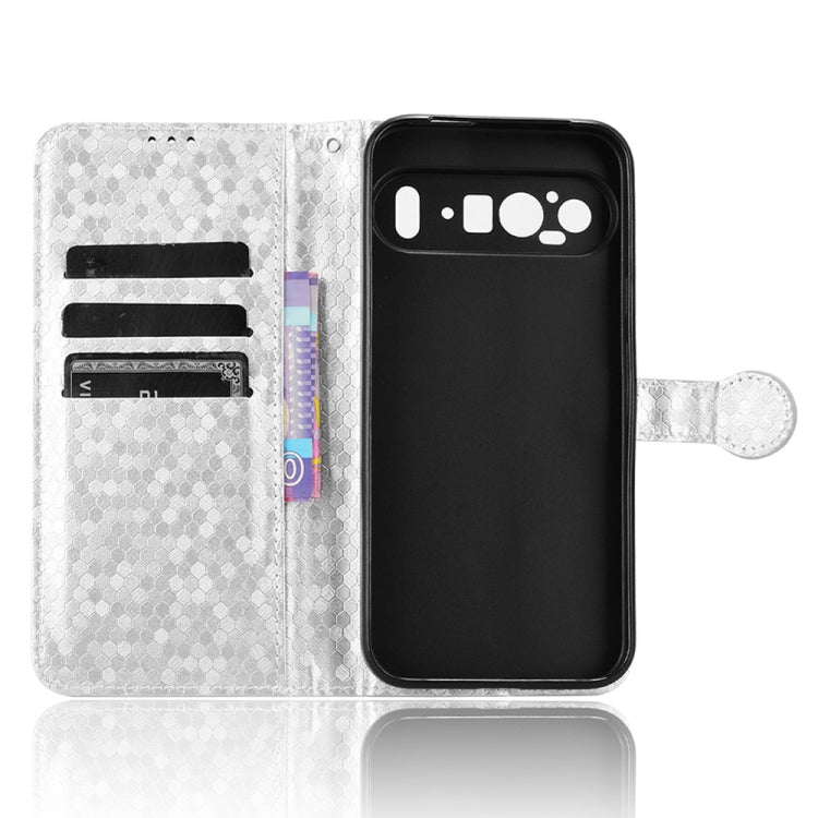 For Google Pixel 9 Pro XL Honeycomb Dot Texture Leather Phone Case