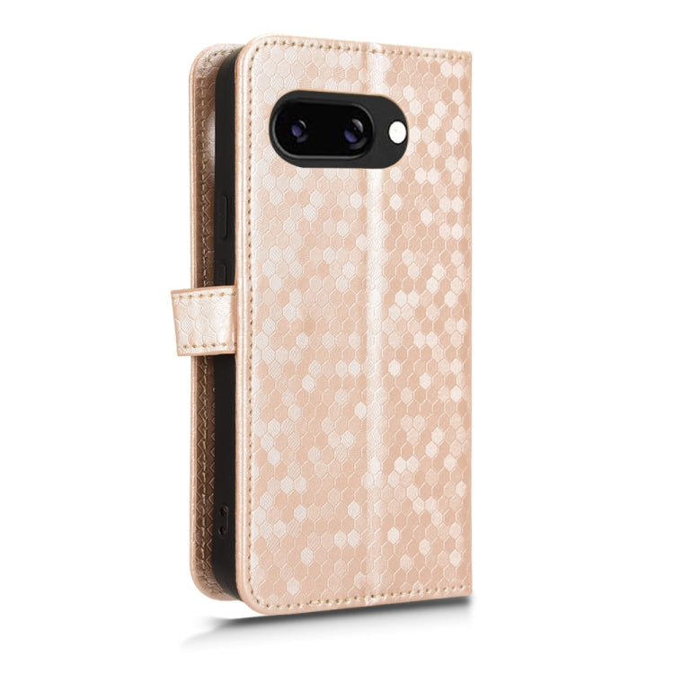For Google Pixel 9a Honeycomb Dot Texture Leather Phone Case