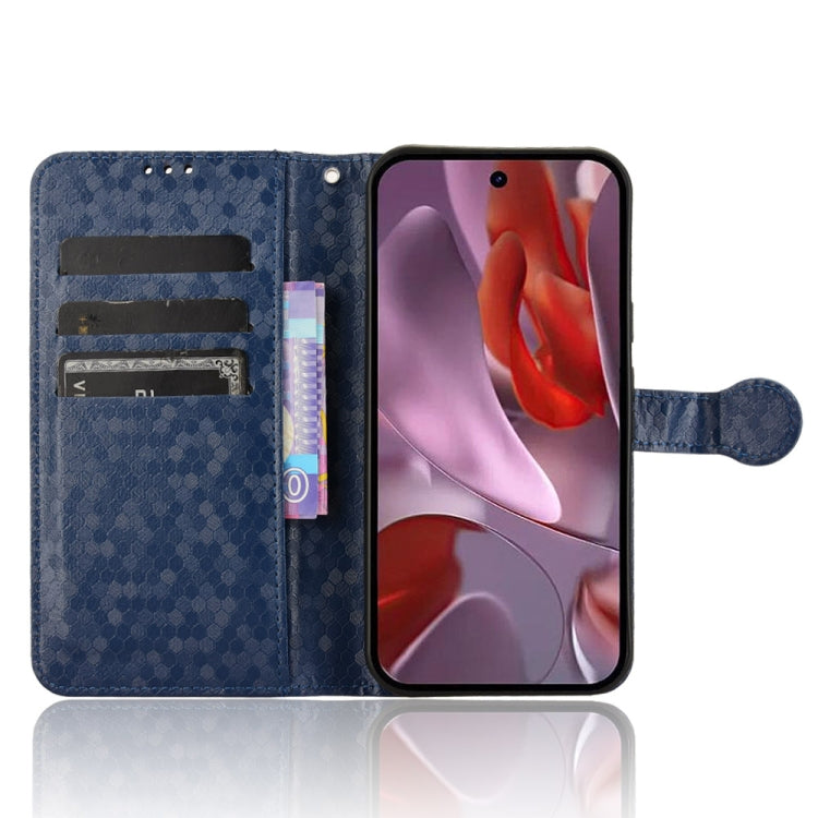 For Google Pixel 9a Honeycomb Dot Texture Leather Phone Case