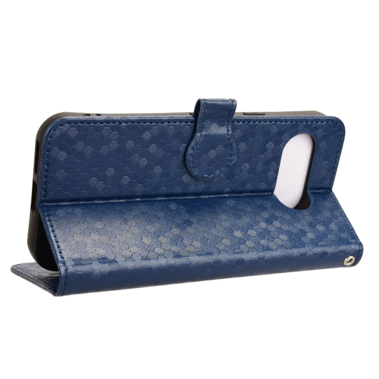 For Google Pixel 9a Honeycomb Dot Texture Leather Phone Case
