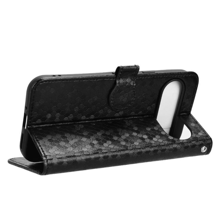 For Google Pixel 10 Pro XL Honeycomb Dot Texture Leather Phone Case