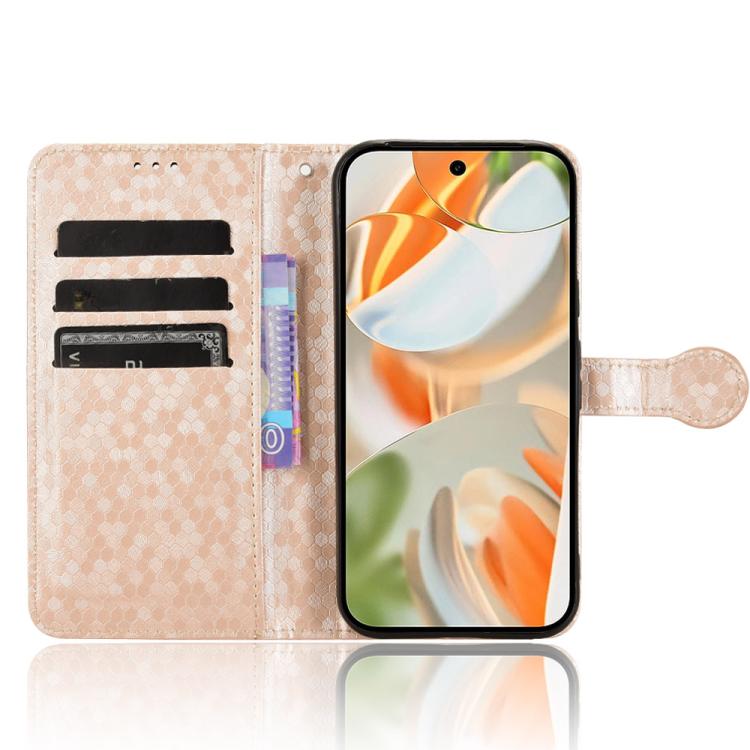 For Google Pixel 10 Pro XL Honeycomb Dot Texture Leather Phone Case