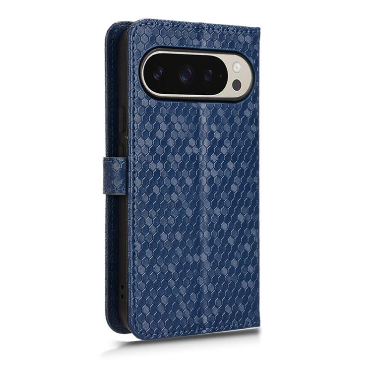 For Google Pixel 10 Pro XL Honeycomb Dot Texture Leather Phone Case