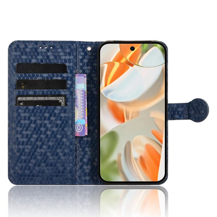 For Google Pixel 10 Pro XL Honeycomb Dot Texture Leather Phone Case