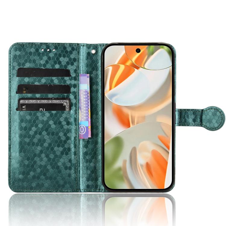 For Google Pixel 10 Pro XL Honeycomb Dot Texture Leather Phone Case