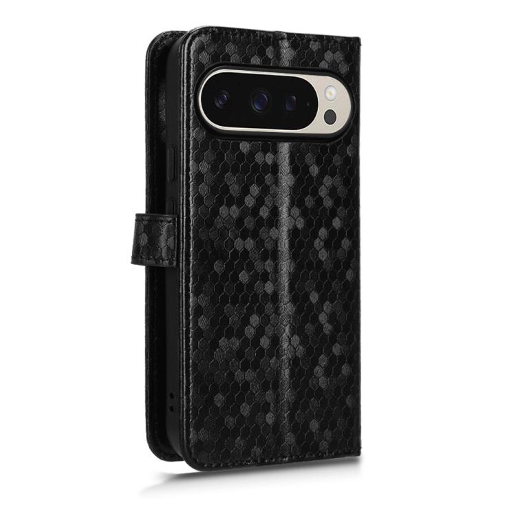 For Google Pixel 10 / 10 Pro Honeycomb Dot Texture Leather Phone Case