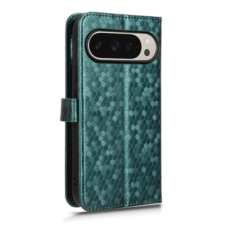 For Google Pixel 10 / 10 Pro Honeycomb Dot Texture Leather Phone Case