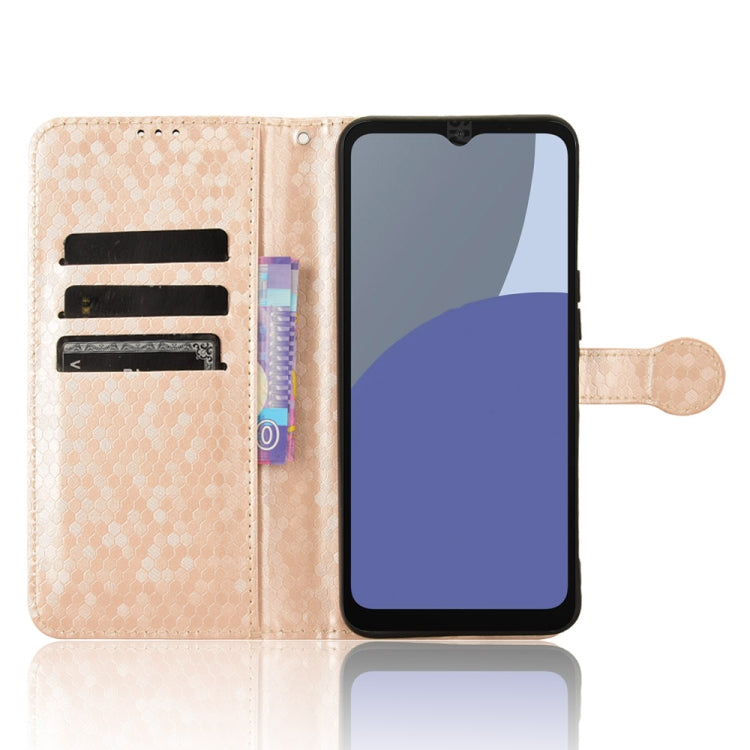 For Sharp Aquos Wish 4 Honeycomb Dot Texture Leather Phone Case