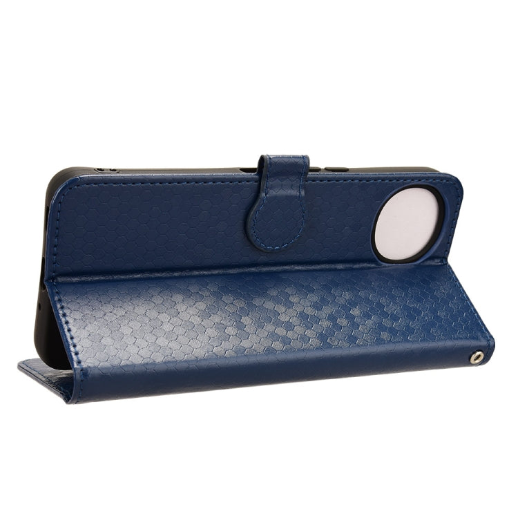 For Sharp Aquos Wish 4 Honeycomb Dot Texture Leather Phone Case