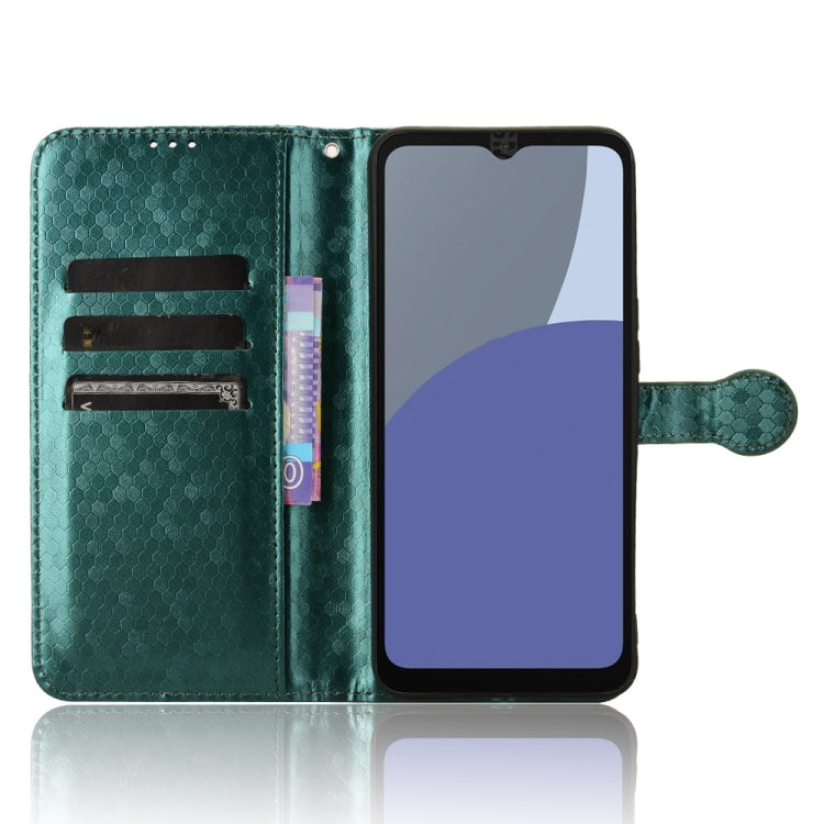 For Sharp Aquos Wish 4 Honeycomb Dot Texture Leather Phone Case